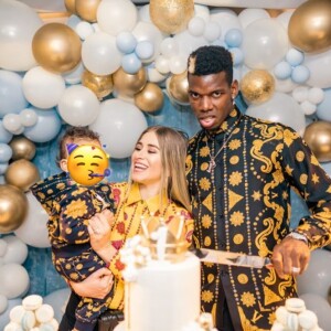 Paul et Maria Pogba ont fêté le premier anniversaire de leurs fils Shakur Labile le 5 janvier 2019.