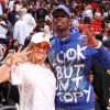 Paul et Maria Pogba ont assisté au match Heat de Miami VS Cavaliers de Cleveland à l'AmericanAirlines Arena de Miami le 20 novembre 2019.