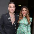 Robbie Williams et sa femme Ayda Field arrivent à la soirée "ITV Summer Party" à l'hôtel Nobu à Londres, le 17 juillet 2019.