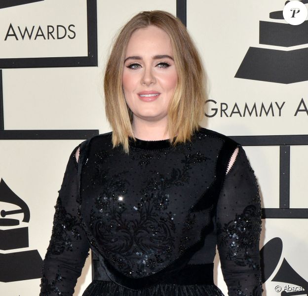 Adele aux Grammy Awards à Los Angeles, en 2016.