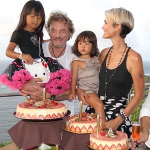 Laeticia Hallyday souhaite un joyeux anniversaire à sa fille Joy pour ses 11 ans avec des photos de famille, sur Instagram, le 27 juillet 2019.