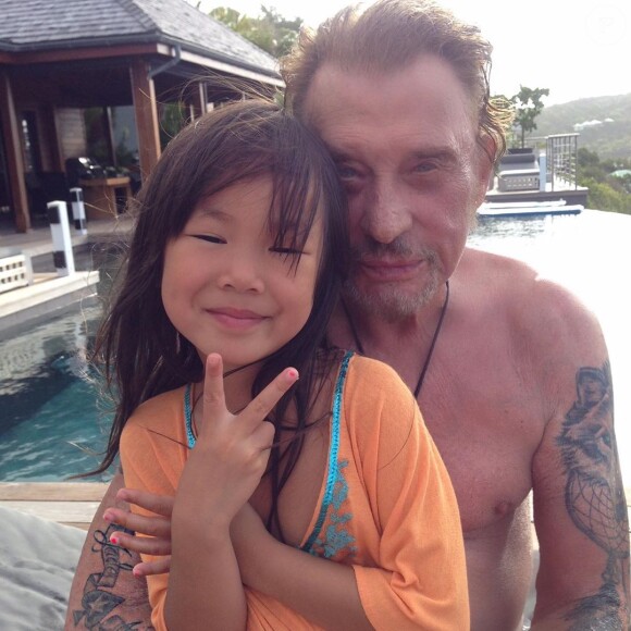 Laeticia Hallyday souhaite un joyeux anniversaire à sa fille Joy pour ses 11 ans avec des photos de famille, sur Instagram, le 27 juillet 2019.