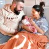 Anaïs Sanson, Carlos et leur fille Lila, le 31 décembre 2019, à l'hôpital