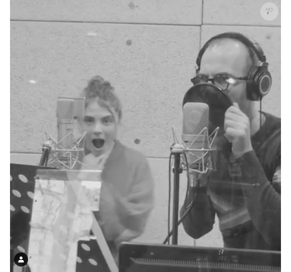 Maëlle (The Voice 7) dévoile son single "Toutes les machines ont un coeur" sur Instagram, le 2 avril 2019. Ici avec Calogero.