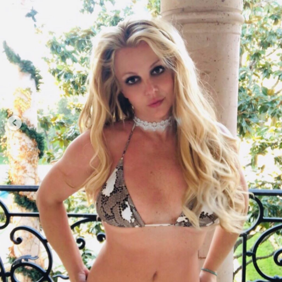 Britney Spears, en bikini, a "hâte d'être au printemps". Janvier 2020.