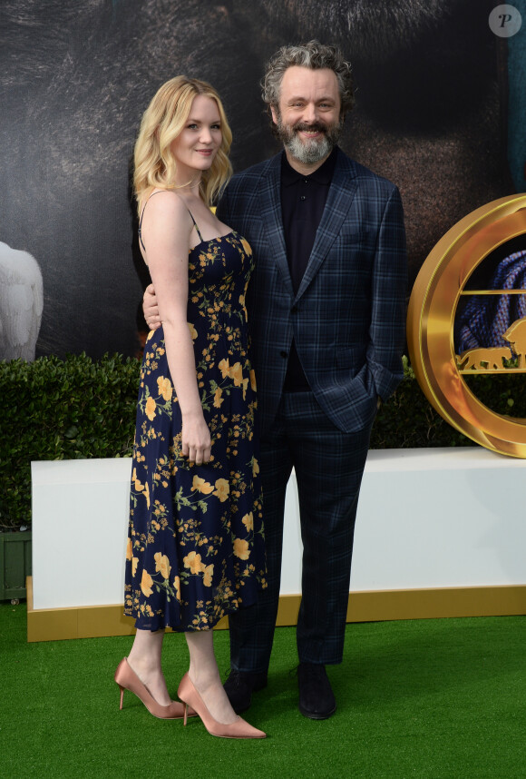 Michael Sheen et sa compagne Anna Lundberg - Avant-première du film "Le Voyage du Dr Dolittle" au Regency Village Theatre à Westwood, Los Angeles, le 11 janvier 2020.