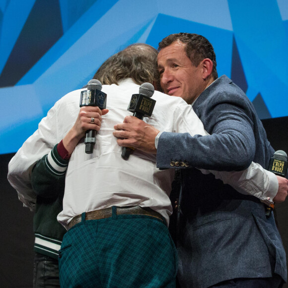 Ludovic Colbeau-Justin, Philippe Katerine et Dany Boon lors de la soirée d'ouverture de la 23ème édition du festival international du film de comédie l'Alpe d'Huez, Isère, France, le 14 janvier 2020. © Cyril Moreau/Bestimage