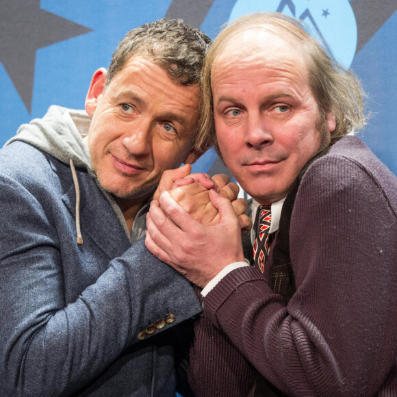 Dany Boon et Philippe Katerine lors du photocall de la soirée d'ouverture de la 23ème édition du festival international du film de comédie l'Alpe d'Huez, Isère, France, le 14 janvier 2020. © Cyril Moreau/Bestimage