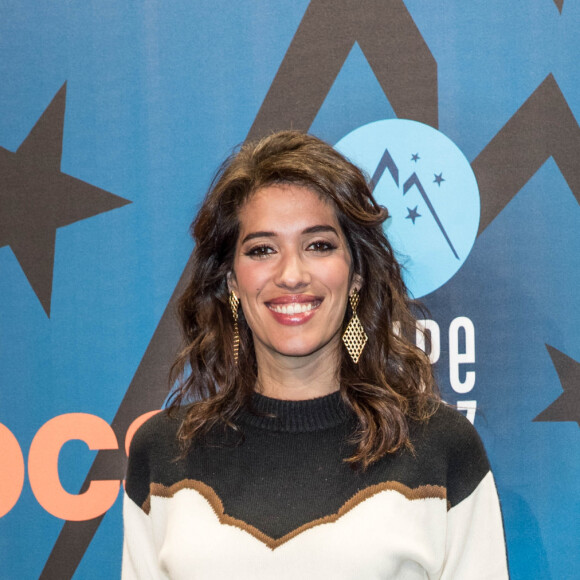 Laurie Cholewa lors du photocall de la soirée d'ouverture de la 23ème édition du festival international du film de comédie l'Alpe d'Huez, Isère, France, le 14 janvier 2020. © Cyril Moreau/Bestimage