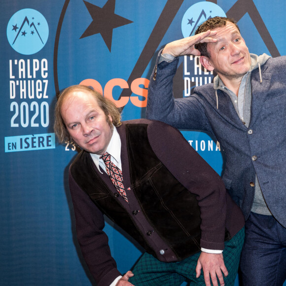 Dany Boon et Philippe Katerine lors du photocall de la soirée d'ouverture de la 23ème édition du festival international du film de comédie l'Alpe d'Huez, Isère, France, le 14 janvier 2020. © Cyril Moreau/Bestimage