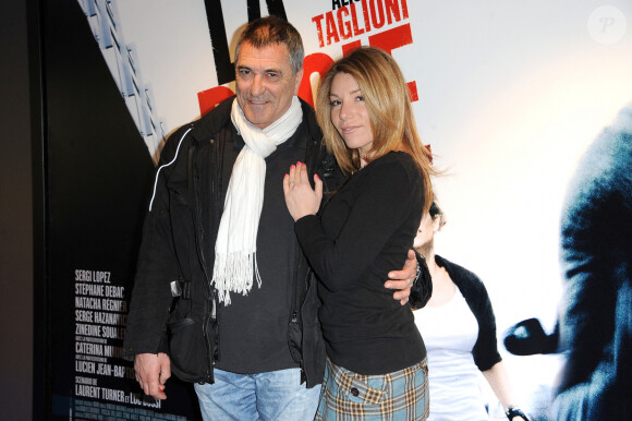 Jean-Marie Bigard et Lola Marois à la première du film "La Proie", au cinéma UGC Bercy de Paris. Le 12 avril 2011. @Nicolas Briquet/ABACAPRESS.COM