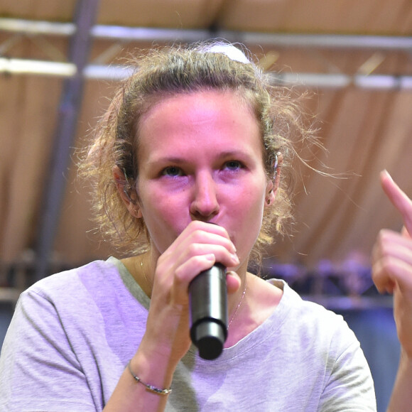 Exclusif - Lorie (Laure Pester) - Lorie en repétition avant son concert du 31 mai à L'Olympia . Une partie de la recette sera reversée à l'hopital pour enfants Margency pour construire une maison des parents . Paris le 28 mai 2018 © Veeren/Bestimage