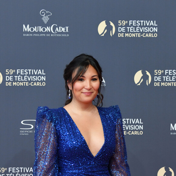 Marie Chevallier, la fiancée de Louis Ducruet, durant la soirée d'ouverture du 59ème Festival de Télévision de Monte Carlo à Monaco le 14 juin 2919.© Bruno Bebert / Bestimage