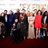 Tous les acteurs de la série Netflix "Sex Education" pour la première de la saison 2 organisée au cinéma Genesis à Londres, le 8 janvier 2020.