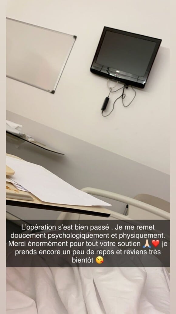 Julia Paredes à l'hôpital le 17 janvier 2020.