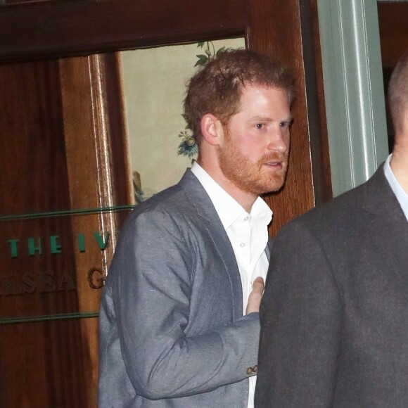 Prince Harry, duc de Sussex - Le prince Harry, duc de Sussex, confie sa "grande tristesse" de devoir se mettre en retrait de la famille royale lors du dîner "Universal Music Awards" au restaurant "The Ivy Chelsea Garden" à Londres, le 19 janvier 2020.