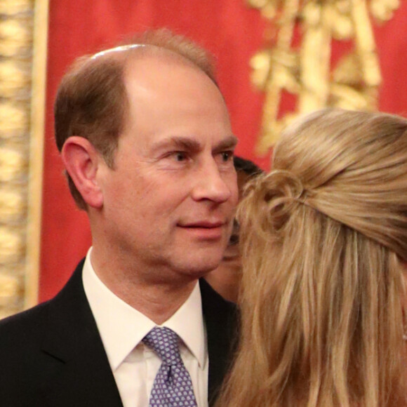 Le prince Edward, comte de Wessex, Sophie Rhys-Jones, comtesse de Wessex, Kate Middleton, duchesse de Cambridge - Le prince William, duc de Cambridge, et Kate Middleton, duchesse de Cambridge, accueillent les invités de la réception organisée pour le début du "Sommet Grande-Bretagne-Afrique sur les investissements" à Buckingham Palace, le 20 janvier 2020.