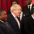 Le Premier ministre Boris Johnson et la Princesse Anne - Le prince William, duc de Cambridge, et Kate Middleton, duchesse de Cambridge, accueillent les invités de la réception organisée pour le début du "Sommet Grande-Bretagne-Afrique sur les investissements" à Buckingham Palace, le 20 janvier 2020.