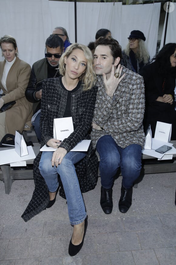 Laura Smet et Nicolas Maury assistent au premier défilé Chanel, collection Haute Couture printemps-été 2020, au Grand Palais. Paris, le 21 janvier 2020. © Olivier Borde / BestImage
