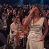 Jennifer Aniston désignée meilleure actrice dans une série dramatique pour "The Morning Show", lors de la 26e cérémonie des "Screen Actors Guild Awards" ("SAG Awards") qui s'est déroulée au Shrine Auditorium à Los Angeles, le 19 janvier 2020.