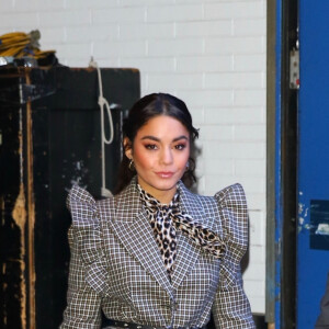 Vanessa Hudgens à la sortie du plateau de l'émission Good Morning America pour la promotion du film 'Bad Boys for Life' à New York, le 17 janvier 2020.