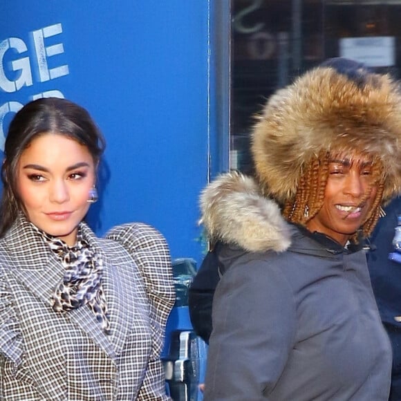 Vanessa Hudgens à la sortie du plateau de l'émission Good Morning America pour la promotion du film 'Bad Boys for Life' à New York, le 17 janvier 2020.