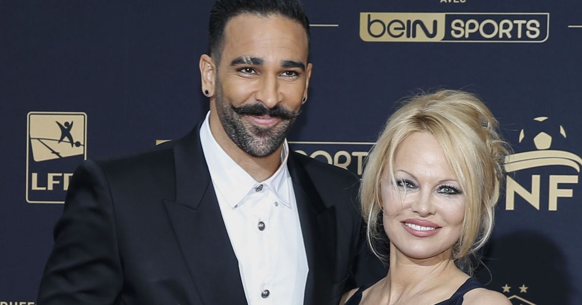 Adil Rami et sa compagne Pamela Anderson au photocall de la 28ème ...