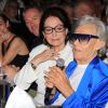 Nana Mouskouri, Michou - Michou fête son 88ème anniversaire dans son cabaret avec ses amis à Paris le 18 juin 2019.  © Philippe Baldini/Bestimage