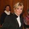 Brigitte Macron (Trogneux) - Remise du prix 2017 "Institut de France / Fondation Stéphane Bern pour l'histoire et le patrimoine" à l'Institut de France à Paris, France, le 11 janvier 2018. La Fondation Stéphane Bern pour l'Histoire et le Patrimoine - Institut de France a pour objet de concourir à la protection du Patrimoine et de financer des projets d'éducation et de partage des connaissances sur l'Histoire. © CVS/Bestimage