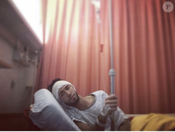 Sacha Buyse (Secret Story) à l'hôpital en janvier 2020.