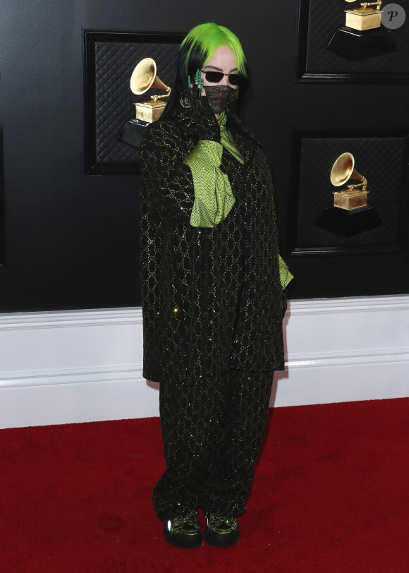 Billie Eilish assiste à la 62ème soirée annuelle des Grammy Awards, au Staples Center. Los Angeles, le 26 janvier 2020.