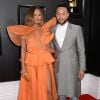 Chrissy Teigen et son mari John Legend assistent à la 62ème soirée annuelle des Grammy Awards, au Staples Center. Los Angeles, le 26 janvier 2020.