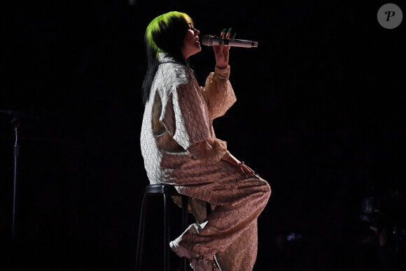 Billie Eilish lors de la 62ème soirée annuelle des Grammy Awards, au Staples Center. Los Angeles, le 26 janvier 2020.
