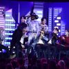BTS et Lil Nas X interprètent la chanson "Old Town Road" lors de la 62ème soirée annuelle des Grammy Awards, au Staples Center. Los Angeles, le 26 janvier 2020.