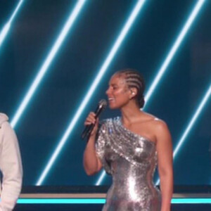 Alicia Keys, Boyz II Men lors de la 62ème édition de la soirée des Grammy Awards à Los Angeles, Californie, Etats-Unis, le 26 janvier 2020. 62nd Annual Grammy Awards, in Los Angeles, CA, USA, on January 26, 2020.