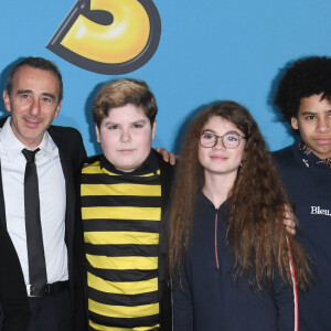 Leeloo Eyme, Leopold Moati, Elie Semoun, Mathys Gros, Chad Ebengue lors de l'avant-première du film "Ducobu 3" au cinéma Le Grand Rex à Paris, France, le 26 janvier 2020. © Coadic Guirec/Bestimage