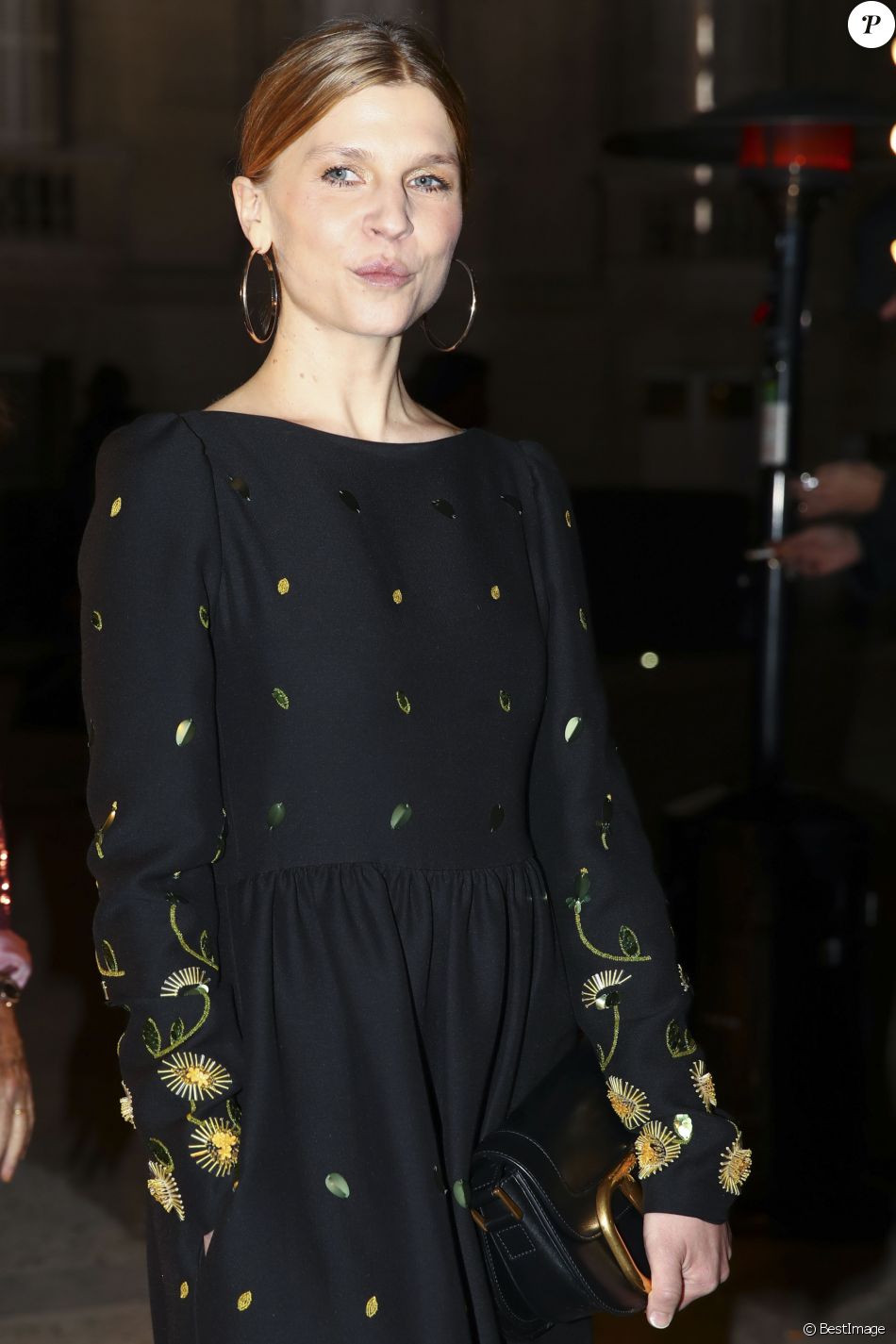 Clémence Poesy - People à la sortie du défilé Haute Couture Valentino
