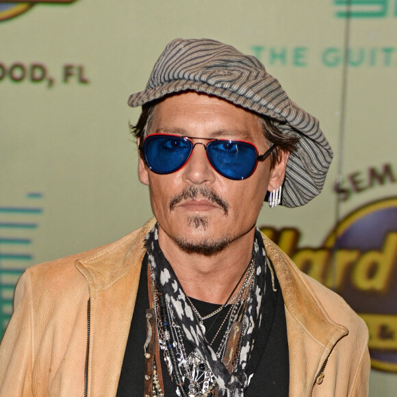 Johnny Depp sur le tapis rouge Guitar Hotel. Le 24 octobre 2019. @INSTARimages/ABACAPRESS.COM