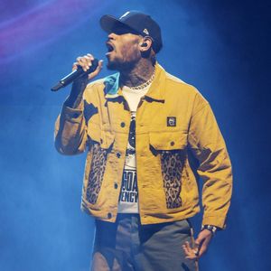 Chris Brown en concert pendant la tournée 'Indigoat' à Oakland en Californie, le 16 octobre 2019.