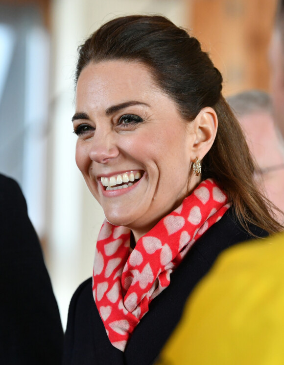 Catherine Kate Middleton, duchesse de Cambridge lors d'une visite de la station de sauvetage RNLI Mumbles près de Swansea dans le sud du Pays de Galles le 4 février 2020.