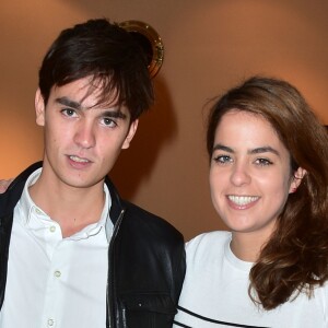 Exclusif - Alain-Fabien Delon et sa soeur Anouchka Delon lors de la projection du documentaire "Alain Delon, cet Inconnu" au cinéma Club Etoile à Paris le 21 octobre 2015. © Giancarlo Gorassini