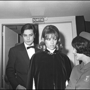 Archives : Alain Delon et sa femme Nathalie à Paris