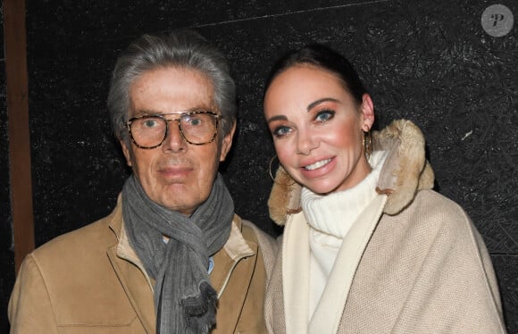 Dominique Desseigne avec sa compagne Alexandra Cardinale - Remise du prix de La Fondation Barrière pour la pièce "La journée de la jupe" au théâtre des Béliers à Paris le 4 février 2020. © Coadic Guirec-Pierre Perusseau/Bestimage