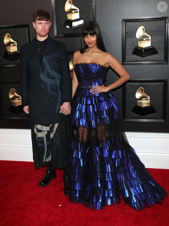 Jameela Jamil, James Blake - 62ème soirée annuelle des Grammy Awards à Los Angeles, le 26 janvier 2020.