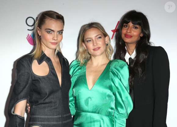 Cara Delevingne, Kate Hudson, Jameela Jamil au photocall de la soirée des "GirlHero Awards" à Los Angeles, le 13 octobre 2019.