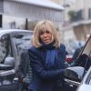 Brigitte Macron - Arrivées aux obsèques de Michou en l'église Saint-Jean de Montmartre à Paris. Le 31 janvier 2020 © Panoramic / Bestimage