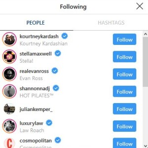 Sofia Richie suit 445 utilisateurs sur Instagram. Parmi eux, Kourtney Kardashian. Février 2020.