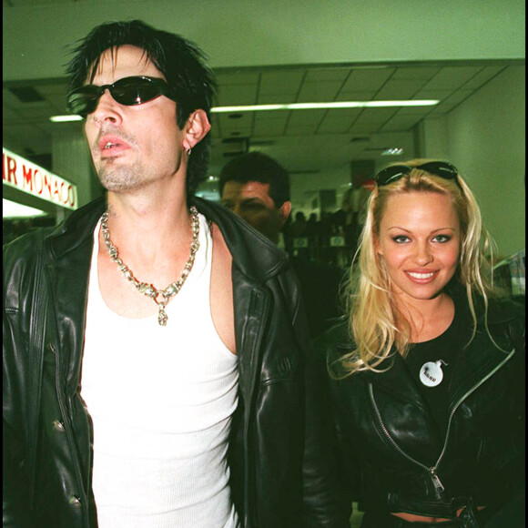 Pamela Anderson et Tommy Lee au Festival de Cannes en 1995.