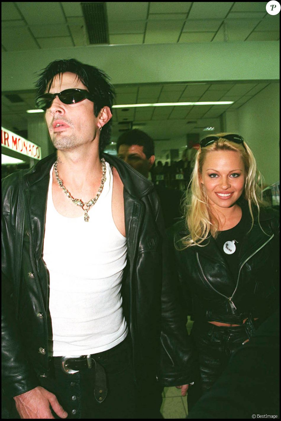 Pamela Anderson et Tommy Lee au Festival de Cannes en 1995. Purepeople