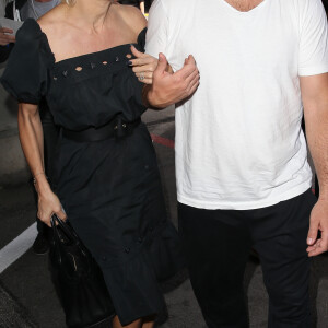 Pamela Anderson arrive avec son mari Rick Salomon à l'aéroport de Nice pour le festival de Cannes. Le 13 mai 2014